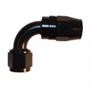 Aluminum 90 Degree Reuseable Fitting 8 Black - 4033BLK