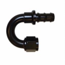 Push-On Hose Fitting, 180 Degree -6 Black - 1562BLK