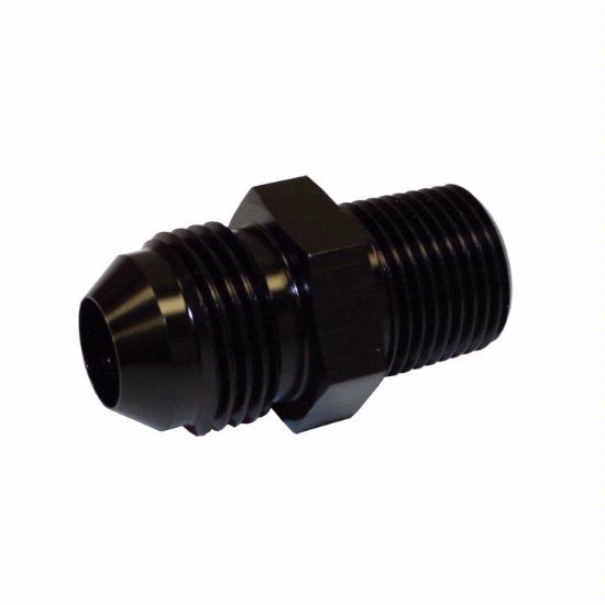 Straight AN Flare to Pipe -6 to 3/8" - 2005BLK