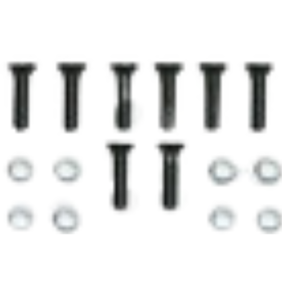 Wilwood Brake Rotor Bolt Set – WIL230-2404 (Bolt, 5/16-24 Thread, 0.88 in Long, Hex Head, Steel, Black Oxide Finish, Set of 8)