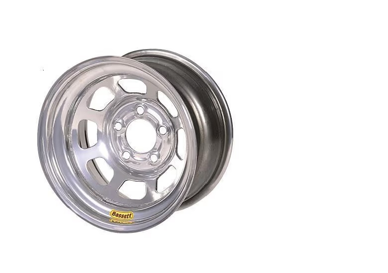 -Bassett 15" x 10", 5-on-5", 2 Off Beaded Silver Wheel 50S52SB
