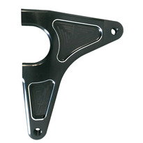 -Triple X Sprint Car LF Combo Steering Arm, Black - SC-FE-1001BLK