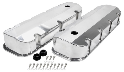 [ALL26177] -Valve Covers BBC Fab Aluminum w/ Holes - 26177