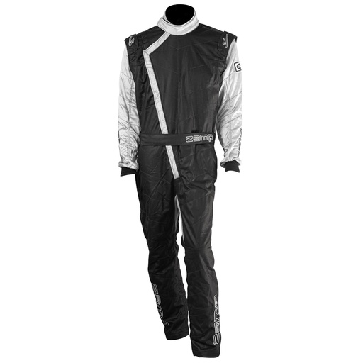 [ZAMR07C15S] ZAMP ZR-40 Double Layer Racing Suit — Grey / White Size Small - ZAMR07C15S