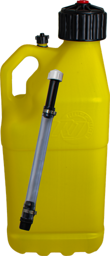 [RAJR8300YL] Race Jugs - Utility 5 Gal M-Jug Yellow w/ Hose