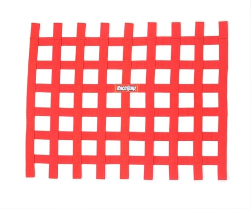 [RQP721015] RaceQuip  - Ribbon Window Net Red Non SFI