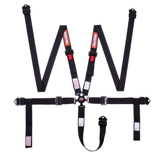 [RQP841001] RaceQuip  - Harness 5pt Cam 2in P D Lap Black SFI 16.1