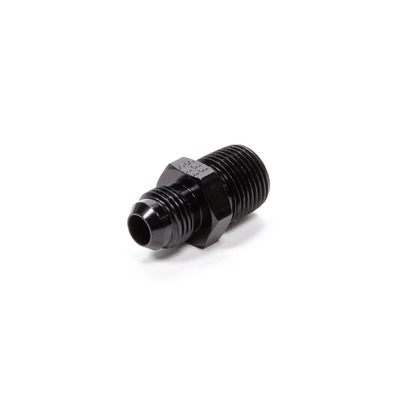 [FRG481666-BL] -Fitting Straight 6 AN Male to 3/8 in NPT Male Aluminum Black