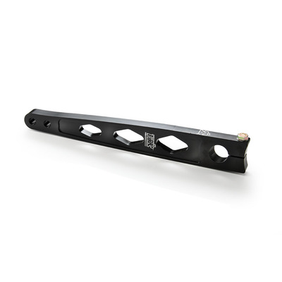 [TIP3040] Pitman Arm 11-1/8 to 12-1/8 in Long 10 Degree Broach Aluminum Black Sprint Car