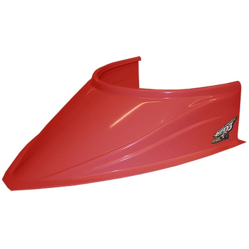 [PEB040-4118R] Curved Bottom Wide 5" Hood Scoop - (RED) PEB040-4118R
