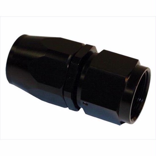 [PRF1011BLK] Aluminum Straight Reuseable Fitting, -4  - 1011BLK