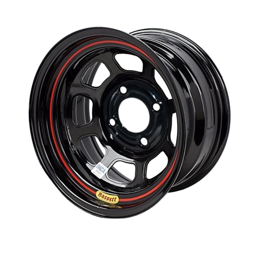 [BAS58S545] 15x8 5x5 Black Spun 4.5in BS