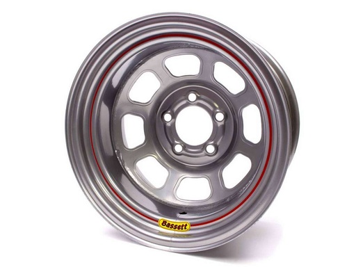 [BAS58S54S] 15x8 5x5 Silver Spun