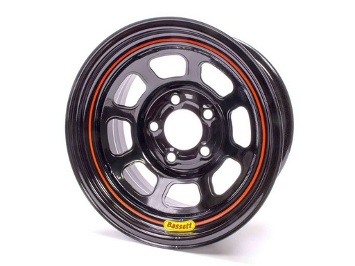 [BAS58SF5] 15x8 5x4.5 Black Spun