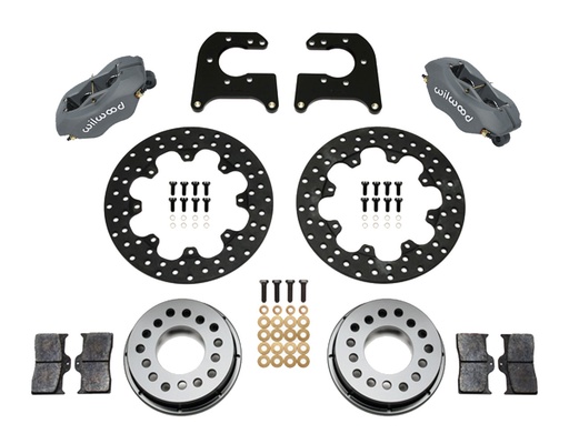 [WIL140-0262-BD] D/L Drag Rear Brake Kit Small Ford 2.66in