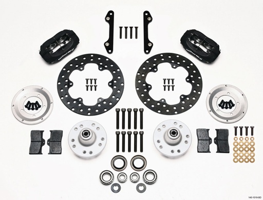 [WIL140-1019-BD] MD Drag Front Brake Kit GM Drilled Rotors