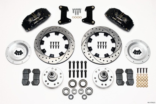 [WIL140-10742-D] Front Disc Brake Kit 74- 78 12.19in Drilled Rotor