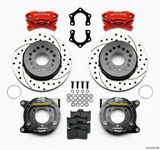 [WIL140-10767-DR] Rear Brake Kit Dynalite Mopar / Dana w/Park Brk
