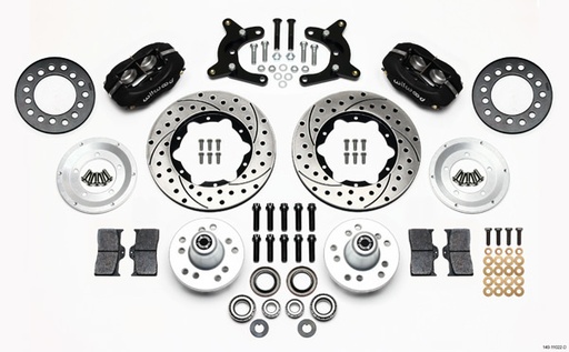 [WIL140-11022-D] HD Front Brake Kit 62-72 A Body Drum Spindle
