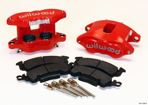 [WIL140-11290-R] Front Caliper Kit D52 / Big GM Red Powdercoat