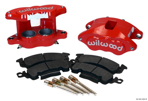 [WIL140-11291-R] Front Caliper Kit D52/ Big GM Red Powdercoat