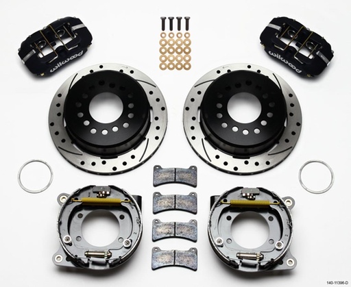 [WIL140-11396-D] Brake Kit Rear Disc/Drum Mustang 8.85