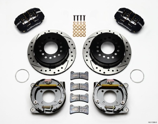 [WIL140-11398-D] Rear Disc Brake Kit 12- Bolt Chevy w/Parking Brk