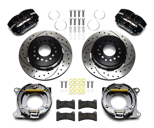 [WIL140-11827-D] Rear Brake Kit GM w/Park Drilled