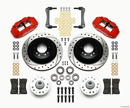 [WIL140-12278-DR] Front Disc Brake Kit Blk 70-78 Camaro/Nova 12.88