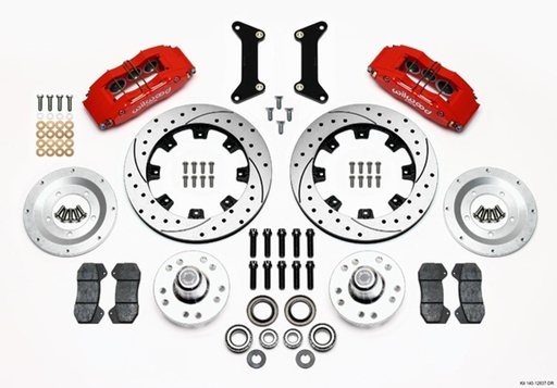 [WIL140-12837-DR] Front Brake Kit 80-87 GM G-Body 6 Piston Caliper