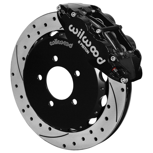 [WIL140-16847-D] Brake Kit Front Honda Civic 13+ Drilled Black