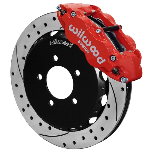 [WIL140-16847-DR] Brake Kit Front Honda Civic 13+ Drilled Red
