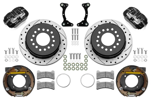 [WIL140-17120-D] Brake Kit Rear Black FDP Drilled 11in GM G Body