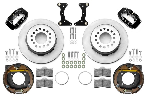[WIL140-17121] Brake Kit Rear Black FDL Plain 12in GM G Body