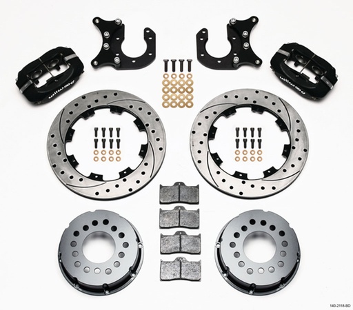 [WIL140-2118-BD] P/S Rear Disc Kit New Big Ford Drilled