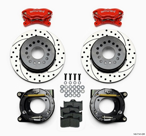 [WIL140-7141-DR] Rear Disc Brake Kit w/ Park Brake Chevy