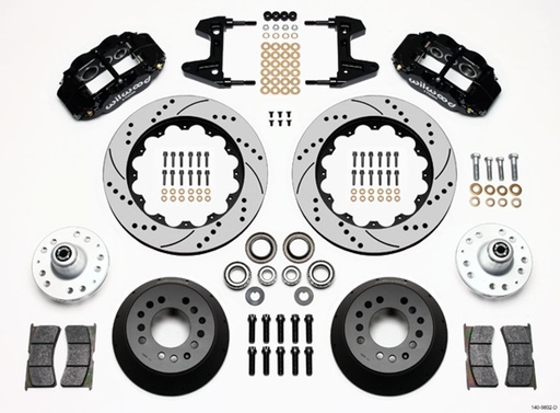 [WIL140-9802-D] Brake Kit Front 74-78 Pinto / Mustang Drilled