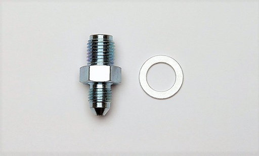 [WIL220-14204] Adapter Fitting -3an to 7/16-20 w/Crush Washer