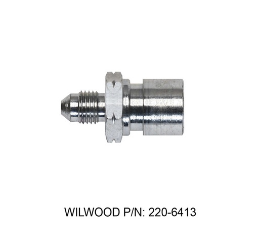 [WIL220-6413] Adapter Fitting -3AN To M10X1.0 Steel Zinc