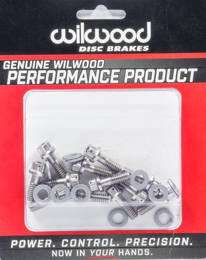 [WIL230-8008] Rotor Bolt Kit Stainless Hat/Rotor Set of 12