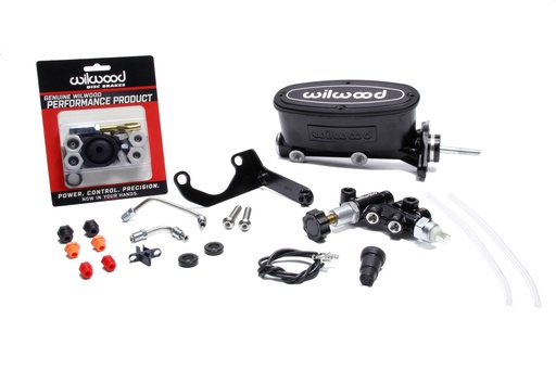 [WIL261-14158-BK] Alum. Tandem M/C Kit w/ Brkt Prop Valve 15/16in