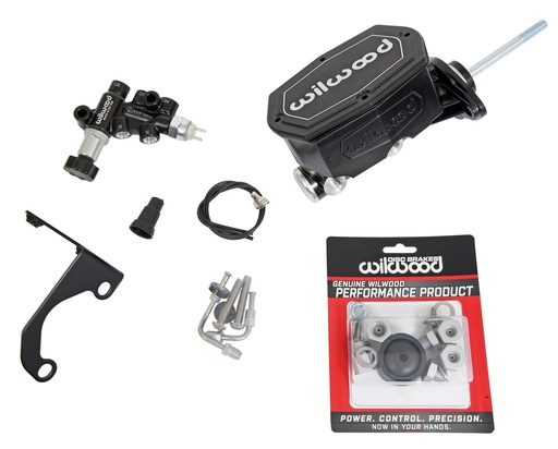 [WIL261-14962-BK] Alum. Tandem M/C Kit w. Brkt Prop Valve 15/16in