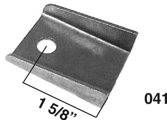 [AAMAA-041-A] -Channeled Fuel Cell Mounting Bracket, .085″ Steel, 2″ Long, 3/8″ Hole