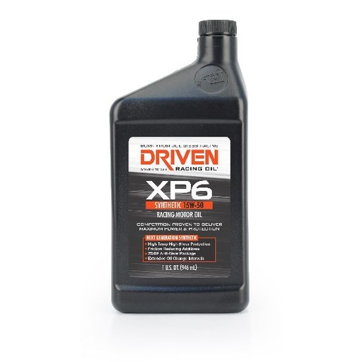 [JGP01006] -Driven Racing Oil - XP6 SAE 15W-50 (quart) - 01006