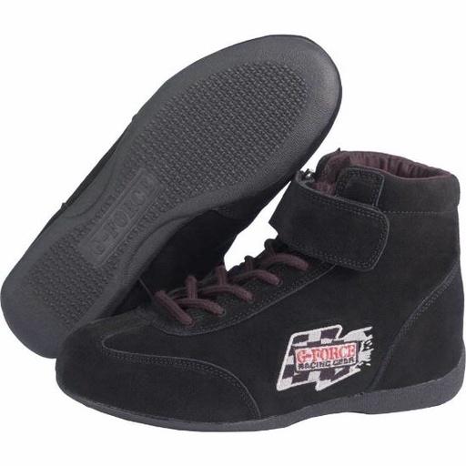 [GFR0235080BK] -GF235 RaceGrip Mid-Top Shoes Black Size 8
