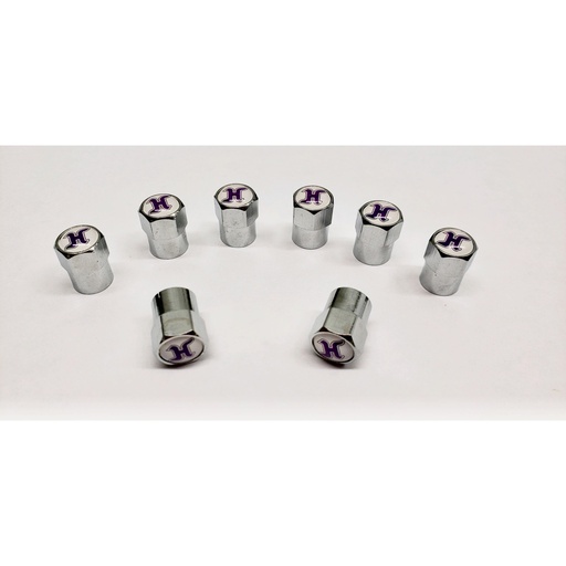 [HTAVCCHROME] -Hoosier Valve Stem Caps 8 Pack, Chrome - VCCHROME