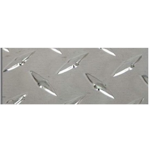 [RSA125-48120-TP] -4' X 10' X .125 Aluminum Sheet - Polished Diamond Plate
