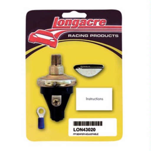 [LGA52-43020] -Longacre 2 - 7 psi adj Fuel Pressure 1/8" NPT sender only - 43020