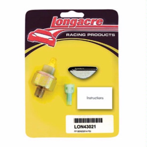 [LGA52-43021] -Longacre 4 psi Fuel Pressure 1/8" NPT sender only - 43021