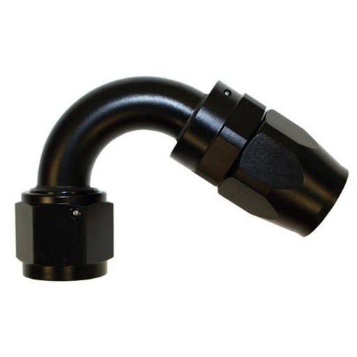 [PRF4042BLK] Aluminum 120 Degree Elbow Reusable Fitting -6  Black- 4042BLK